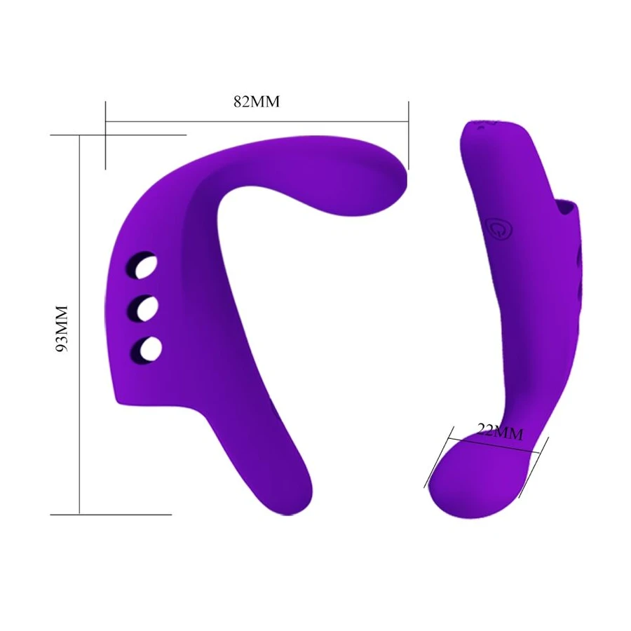 PRETTY LOVE - VIBRATEUR  DOIGT RECHARGEABLE GORGON VIOLET